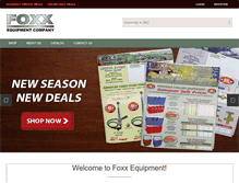 Tablet Screenshot of foxxequipment.com
